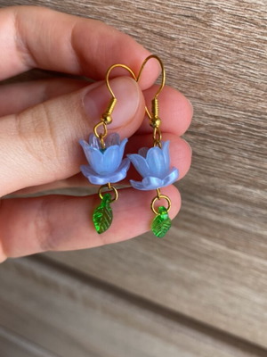 Handmade earrings blue inspired by Barbie Fairytopia