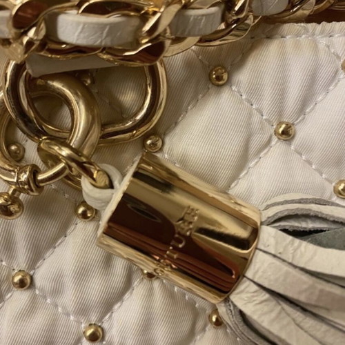 Juicy Couture bag used white with gold chain