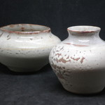 Decorative ceramic set used signed "At 84"