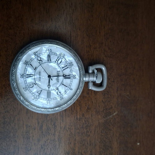 Vintage pocket watch unused, silver