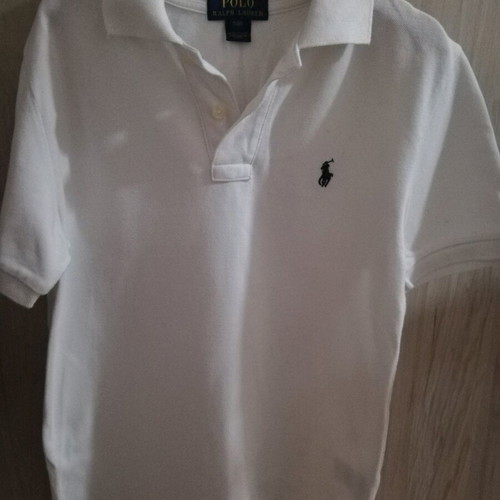 Polo Ralph Lauren shirt for boy 8 years white short sleeve like new