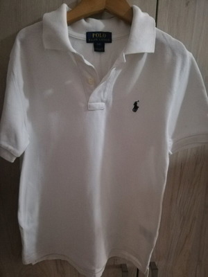 Polo Ralph Lauren shirt for boy 8 years white short sleeve like new
