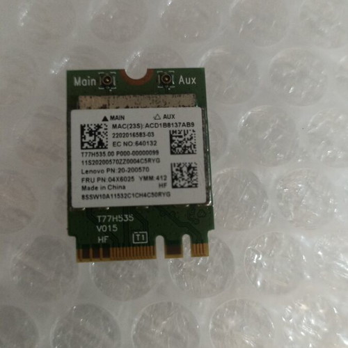 Lenovo FRU 04X6025 Realtek RTL8723BE M.2 NGFF wireless Wi-Fi and Bluetooth card
