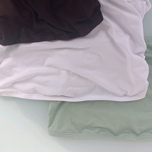 3 used Shein strapless tops brown XL, white L, green L