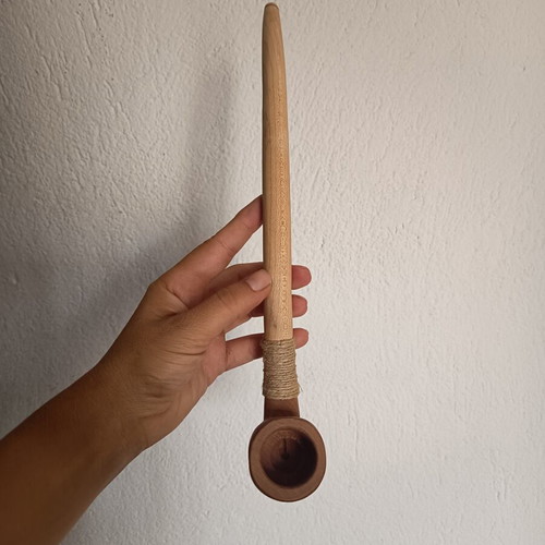 Handmade Churchwarden Tobacco Pipe 31cm, Walnut Wood