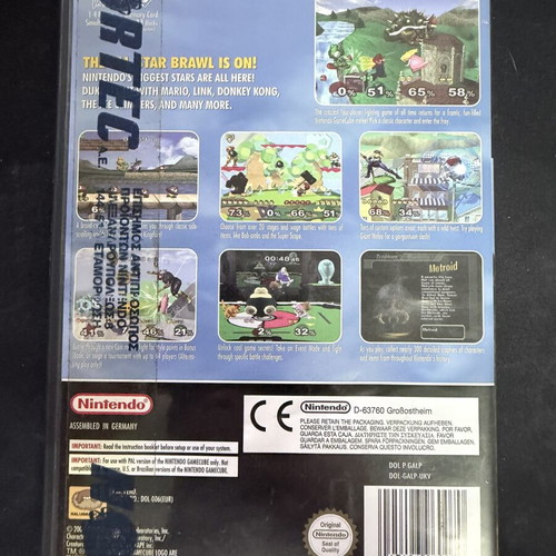 Super Smash Bros. Melee Nintendo GameCube game used, complete PAL Nortec