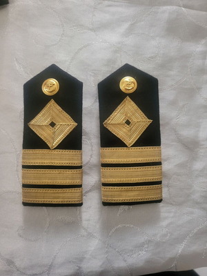Navy officer epaulets like new