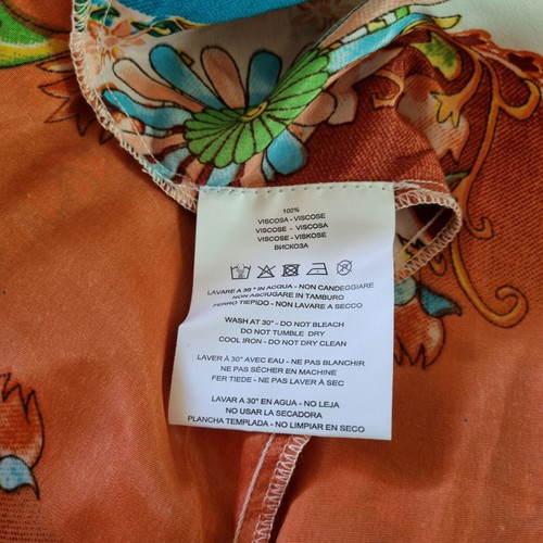 Wide colorful pants 100% viscose new, size M/L by Positano