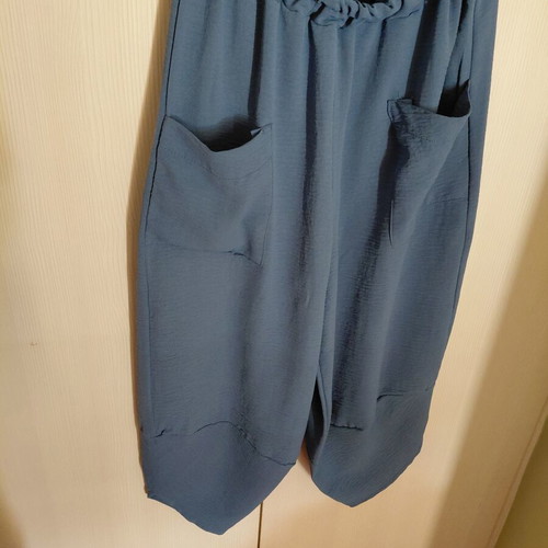 Women's pants, navy blue, size L, lightweight and comfortable