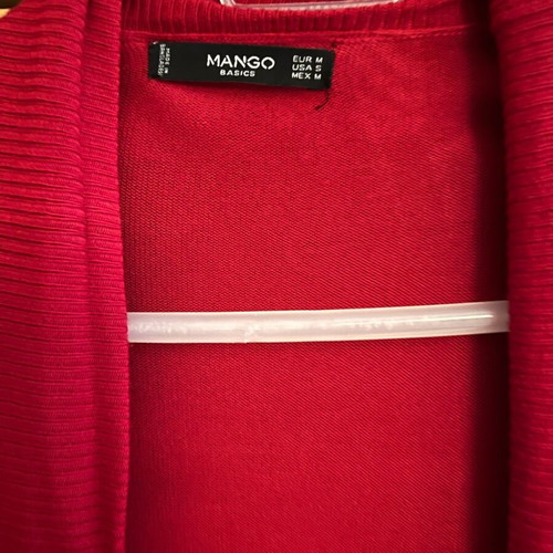 Mango cardigan red like new, size M