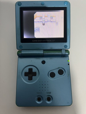 Nintendo Game Boy Advance SP used, screen issue, battery needs replacement