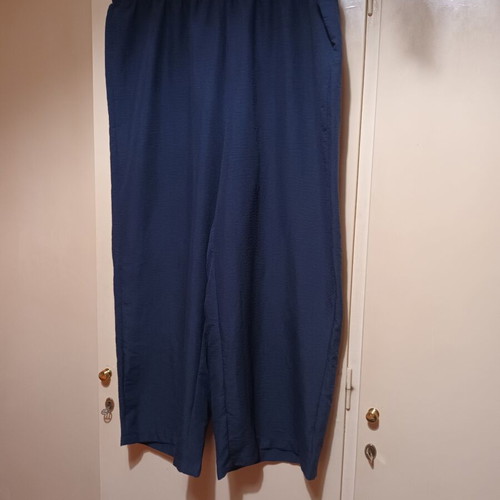 Pants blue 4XL new, elastic waist, straight cut