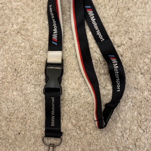 BMW Motorrad Motorsport lanyard used, black