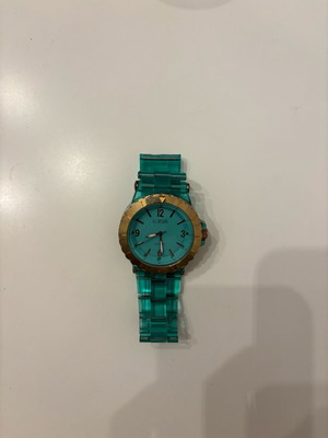 Loisir women's watch used with turquoise plastic bracelet