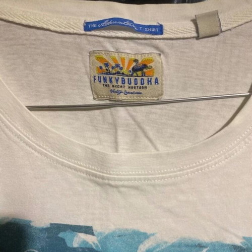 Summer T-shirts like new, pack of 2, Funky Buddha, white and blue