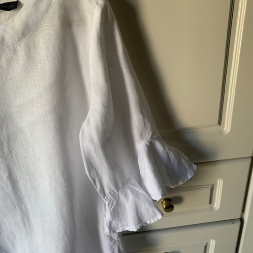 Marks Spencer linen women's blouse like new, white size M