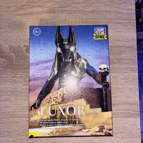 Crime Scene “Luxor” board game like new, difficulty 4/5