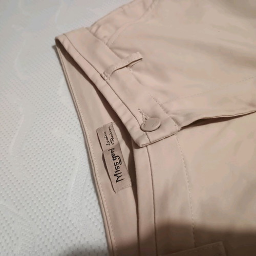 Miss Good NoM women's fabric pants like new, size M 38, beige