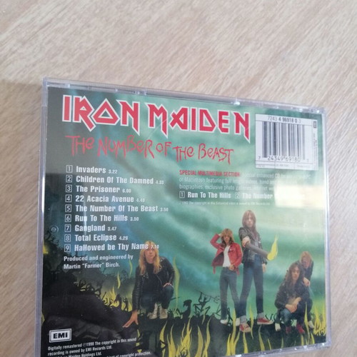Iron Maiden The Number Of The Beast CD, 1998 remastered