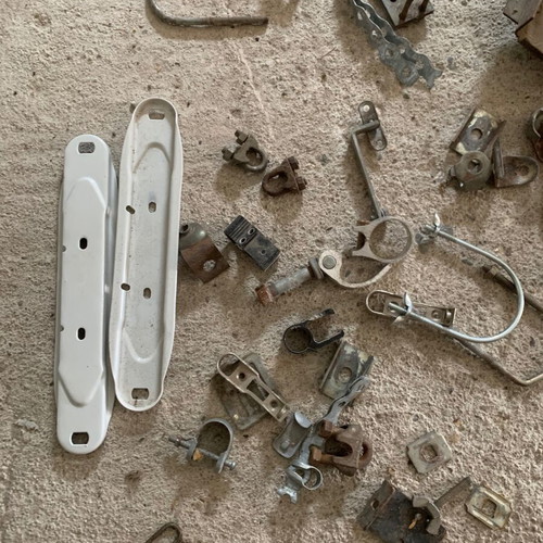 Various iron fittings used for constructions