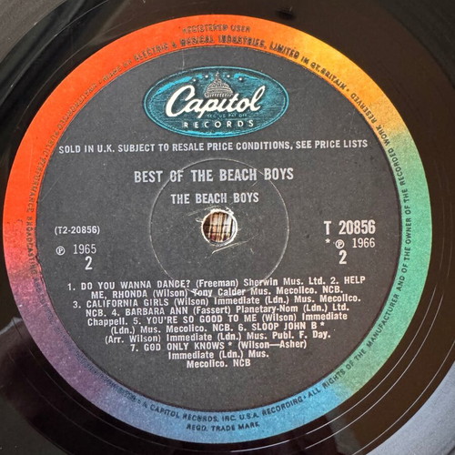 Best Of The Beach Boys LP used, 1st UK 1966, pop
