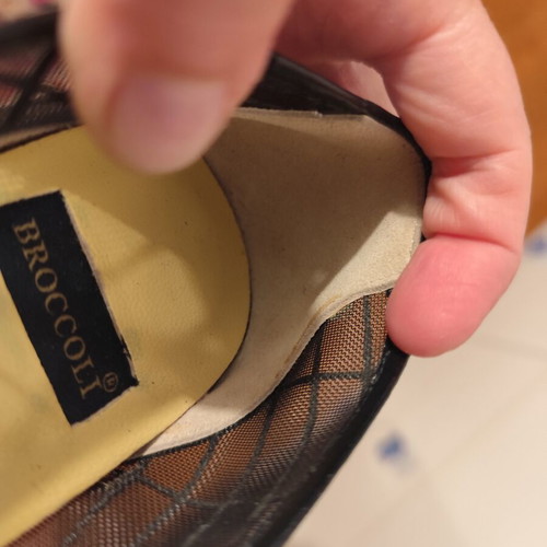 Broccoli vintage mesh heels size 38, black and brown