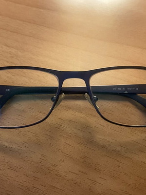 Guess eyeglasses used, blue frames with myopia lenses