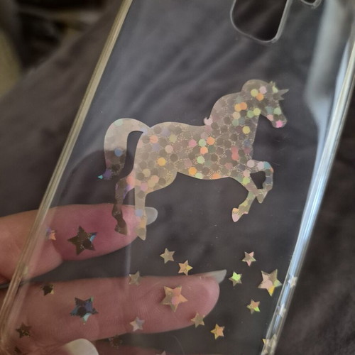 Transparent Samsung Galaxy S9 Plus case with unicorn design new