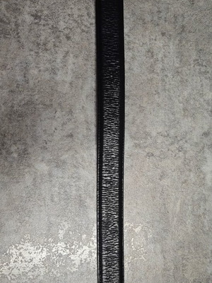 Waist belt used, black, genuine leather, size 115