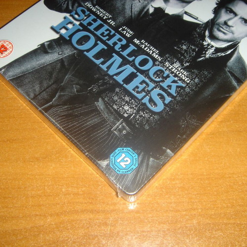 Sherlock Holmes Steelbook Blu-Ray καινούργιο, U.K. Edition, χωρίς ελληνικούς υπότιτλους