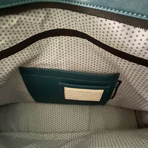 Moleskine Leather Laptop Bag Blue Like New