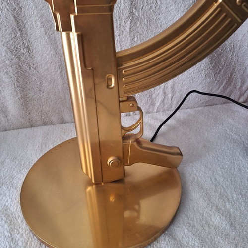 Flos Lounge Gun Lamp Philippe Starck authentic gold finish