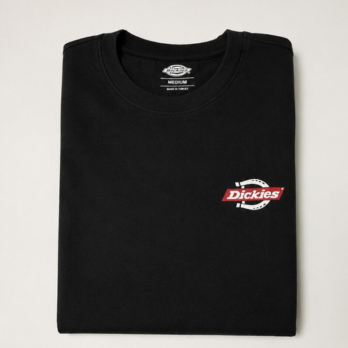 Dickies black T-shirt size M with logo front and back
