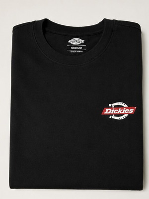 Dickies black T-shirt size M with logo front and back