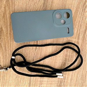 Θήκη κινητού + δώρο κορδόνι για να κρεμάει στον λαιμό!(Xiaomi redmi note 13 pro plus)