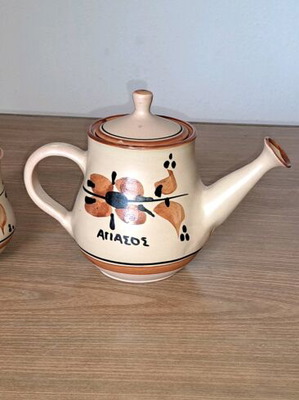 Agiassos ceramics used, set of 4 pieces