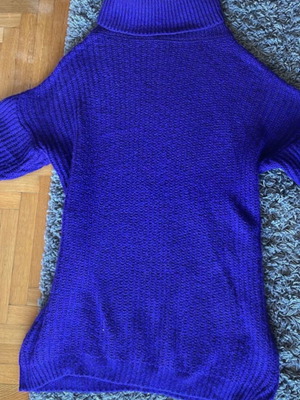Knitted dress purple like new, size M-L
