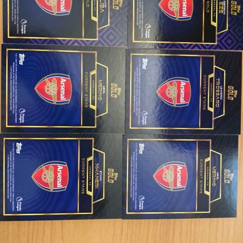 Arsenal Topps Gold Collection trading cards new