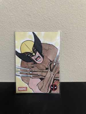 2025 Topps Chrome Deadpool Wolverine Sketch Card 1/1 Isaiah Xavier Bradley like new
