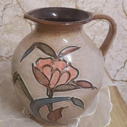 Ceramic vase and jug MCM Scheurich like new, vintage from West Germany