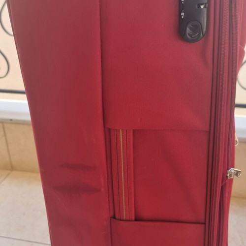 Delsey suitcase like new, red, 77x47x28 cm