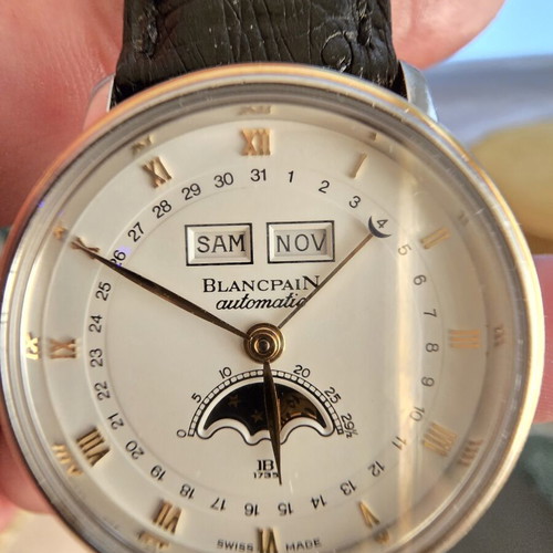 Blancpain wristwatch, men's, black