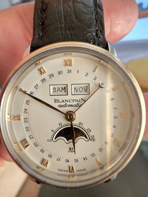 Blancpain wristwatch, men's, black