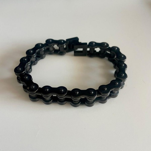 Bracelet Motorcycle Chain Black, New, 23 cm