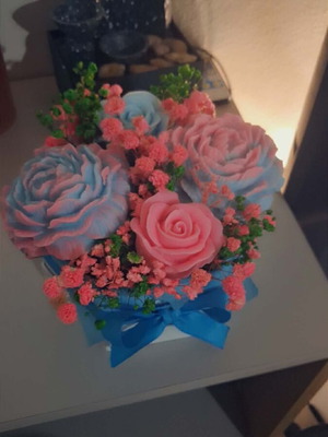 Candle flower bouquet