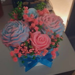 Candle flower bouquet