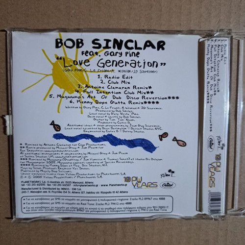 Bob Sinclar Love Generation CD Maxi-Single Special Edition like new