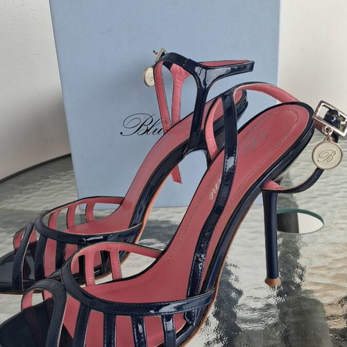 Blumarine sandals like new, pink and purple