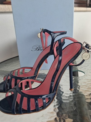 Blumarine sandals like new, pink and purple