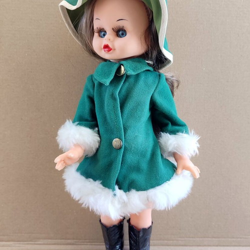 Apergis Collectible Doll 1970s like new with original clothes, 34 cm